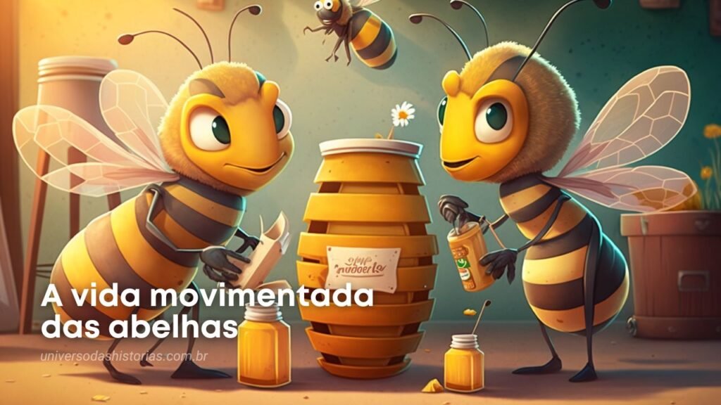 História Infantil - A vida movimentada das Abelhas