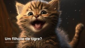 História Infantil - O gato que parcecia um filhote de tigre