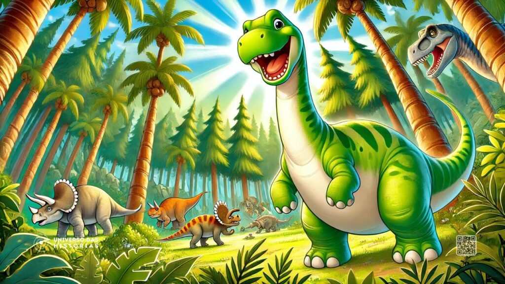 2438-História Infantil sobre Dinossauro: O Grande Almoço do Dino Faminto