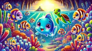 História Infantil sobre Peixe: A Grande Aventura do Peixinho Azul